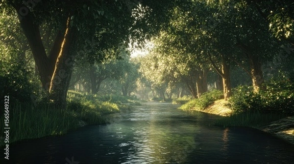 Fototapeta A serene beautifully crafted scene featuring traditional musical instruments used in worship. Pink background,