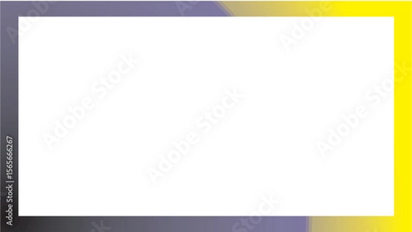 Fototapeta Abstract Gradient Frame Yellow, Gray, and Purple Color Blend Border