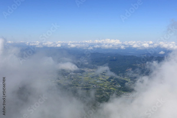 Obraz 높은 곳에서 본 하얀 구름