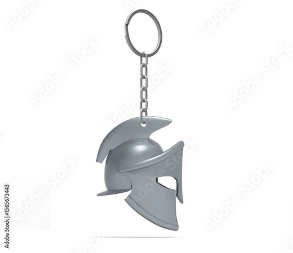 Fototapeta Spartan helmet keychain