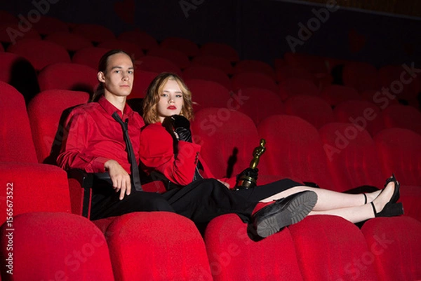 Obraz Couple in a cinema