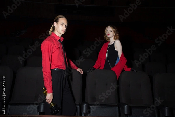 Obraz Couple in a cinema