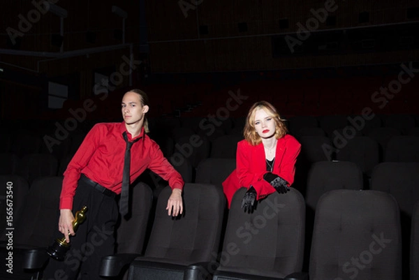 Obraz Couple in a cinema