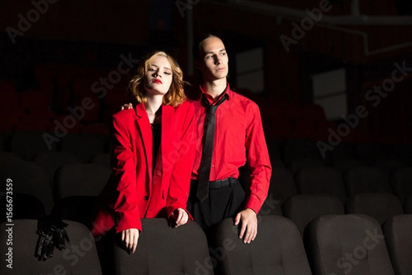 Obraz Couple in a cinema