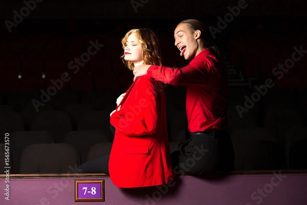 Obraz Couple in a cinema