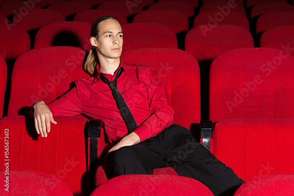 Obraz Man in a cinema