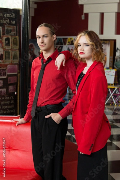 Obraz Couple in a cinema