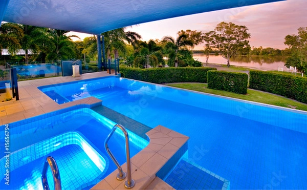 Obraz Swimming pool and spa