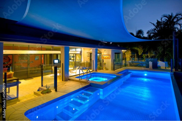 Obraz Swimming pool and spa