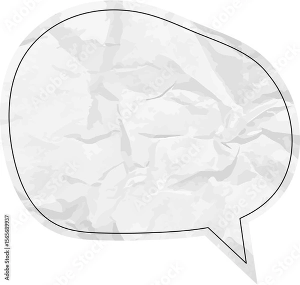 Obraz 종이질감 말풍선