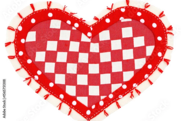 Fototapeta Red Heart Pattern Design for Valentine's Day and Celebration Ideas