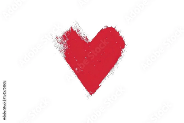 Fototapeta Displaying Red Heart With Grunge Texture On Black Background For Graphic