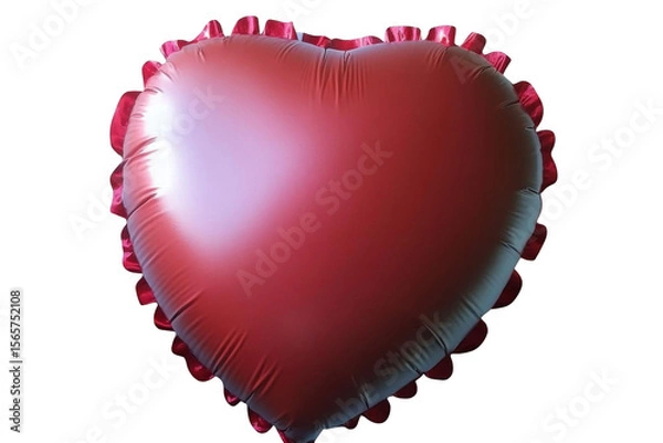 Fototapeta Red Heart Balloon for a love and positive thinking concept theme.