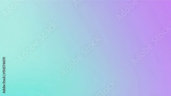 Fototapeta Modern soft gradient background with lilac purple and mint green tones, elegant minimalist abstract design