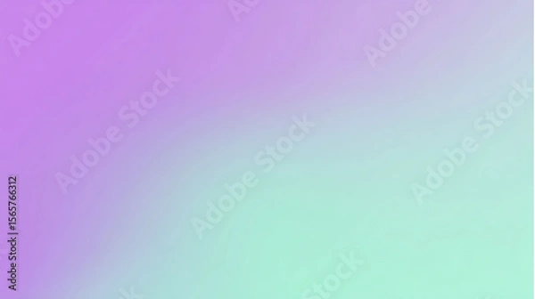 Fototapeta Modern soft gradient background with lilac purple and mint green tones, elegant minimalist abstract design