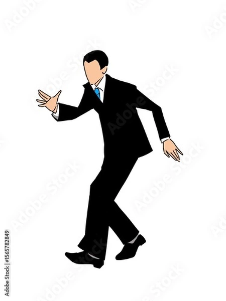 Obraz タップダンスをするビジネスパーソン