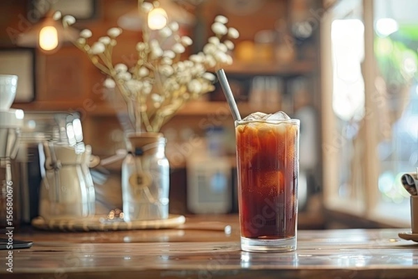 Fototapeta High Definition View of Making Tool for Cold Brew Coffee in Coffee Shop