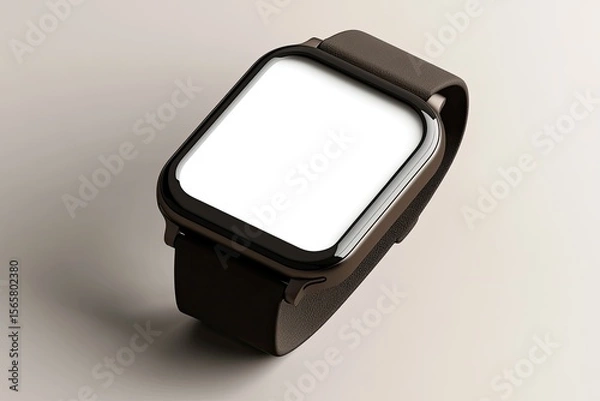 Fototapeta Vibrant Color Visual of Smart Watch Classic Mockup
