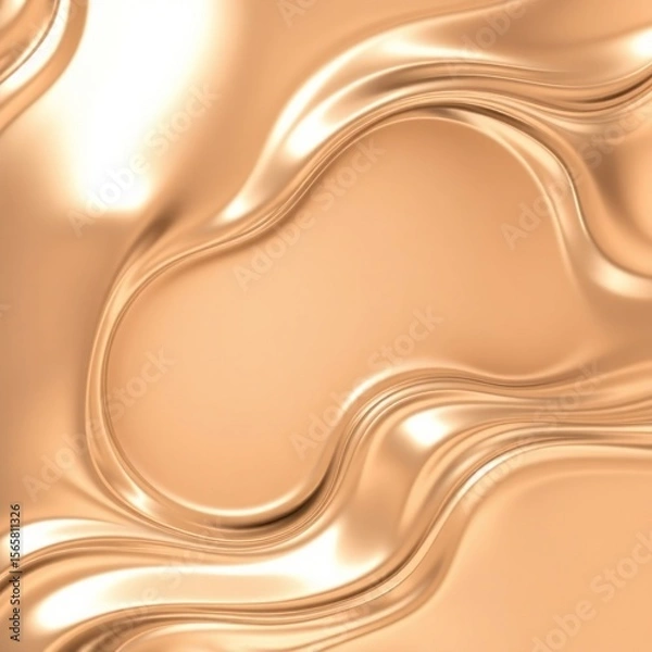 Fototapeta copy space for text background cool Chrome and Liquid Metal Abstract concept