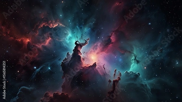 Obraz fire in the dark