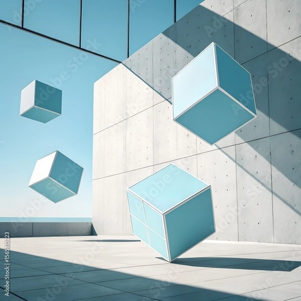 Obraz Modern Abstract Background with Artistic Gradient and Minimal Elements