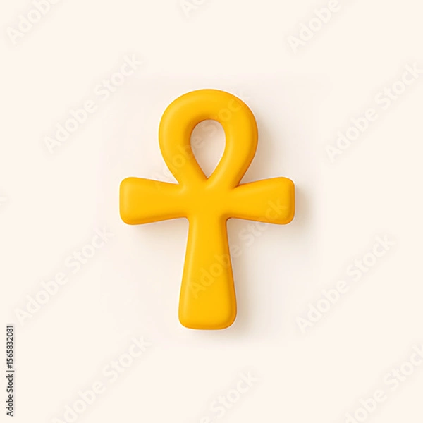 Fototapeta Ankh - World Religions 3D Icon Set – Unity in Diversity