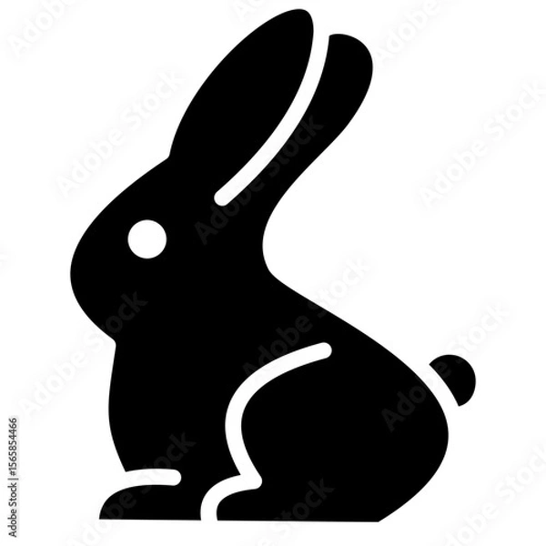 Obraz rabbits glyph icon