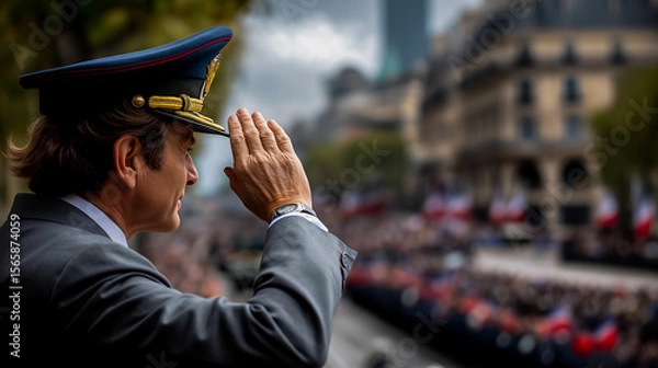 Obraz President Salutes Parade