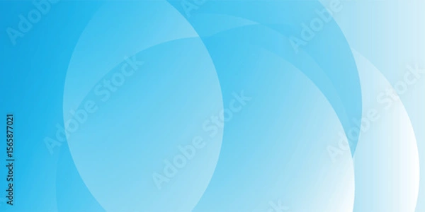 Obraz Minimalist banner background blue gradations abstract memphis circle shape. modern design futuristic vector eps10