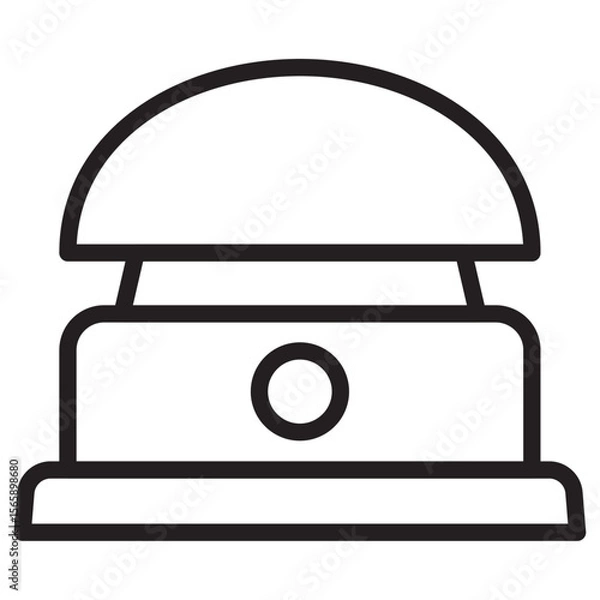 Fototapeta Buzzer icon vector illustration isolated sign