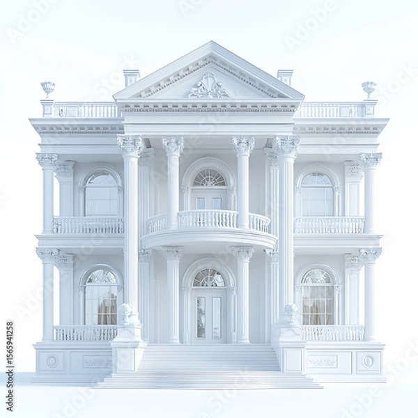 Fototapeta facade of a building with columns