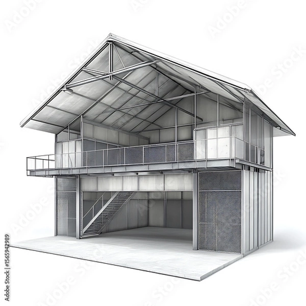 Fototapeta 3d render of a house