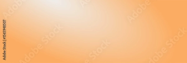 Fototapeta Abstract peach background with soft white glow at the top offers a gentle color gradient and a smooth transition of light, creating a warm and inviting visual perfect for backgrounds or designs.