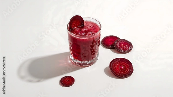 Fototapeta red beetroot juice