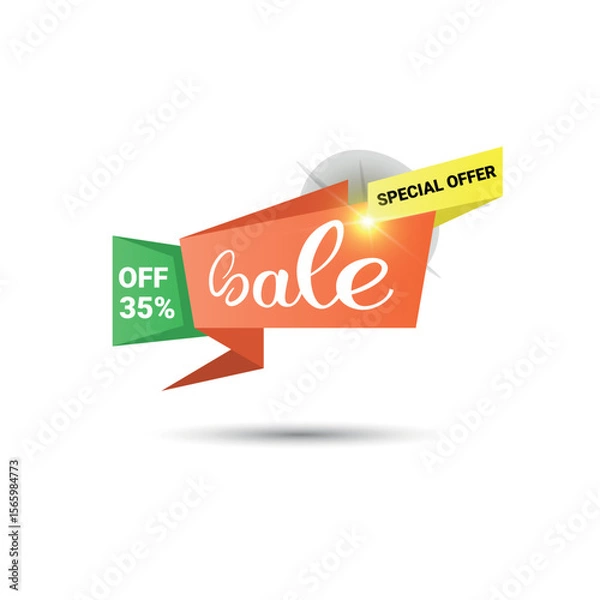 Obraz sale 35 off Special offer labels vector