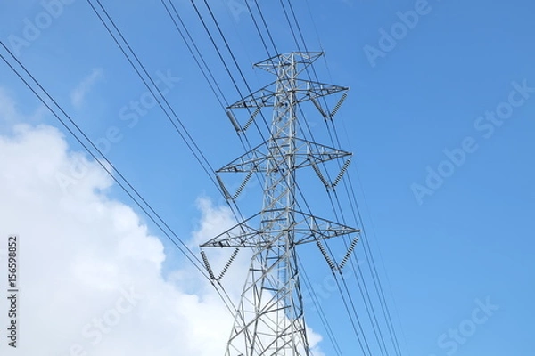 Fototapeta high voltage pole
