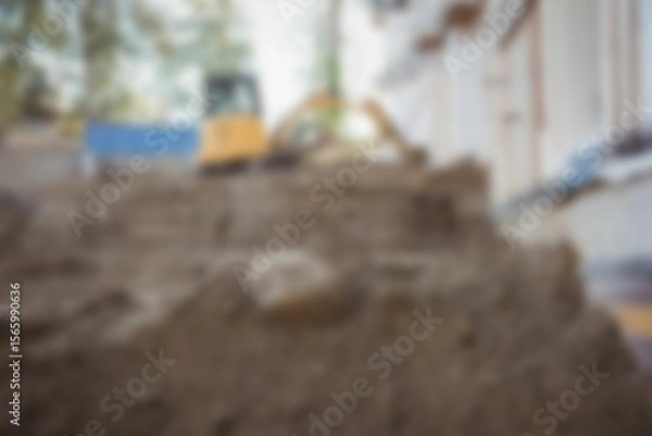 Obraz Empty construction site background