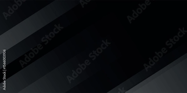 Obraz Black abstract background. Elegant dark diagonal shape elements. vector illustration