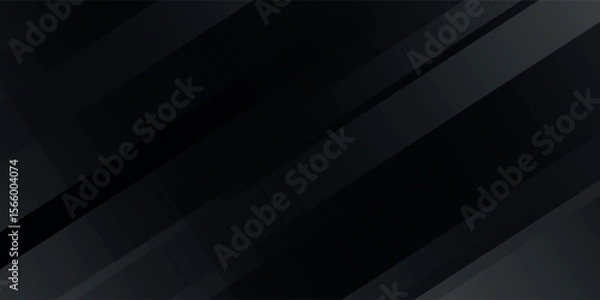 Obraz Black abstract background. Elegant dark diagonal shape elements. vector illustration