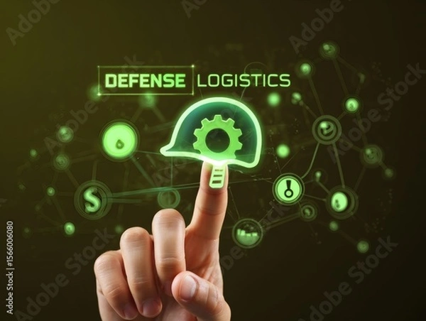 Fototapeta Optimizing Defense Logistics Technology and Efficiency in Military Supply Chains