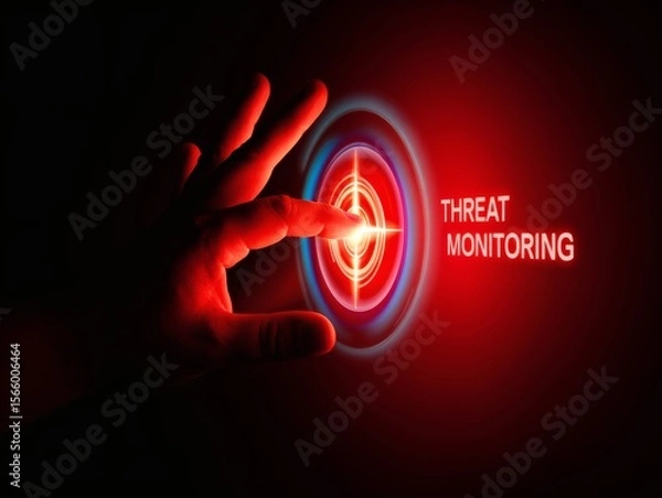 Fototapeta Threat Monitoring Protecting Your Systems with Advanced Security