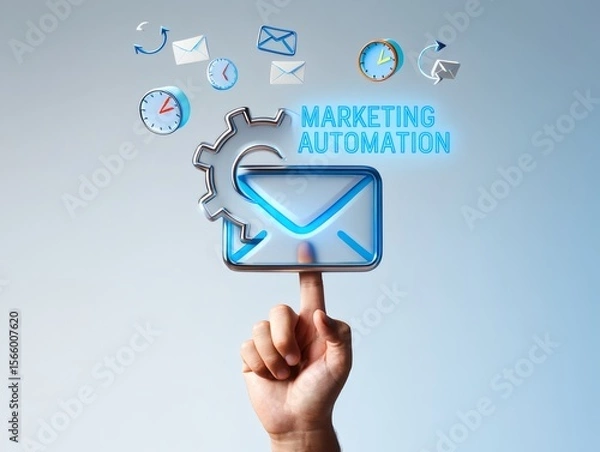 Fototapeta Streamline Your Marketing with Automation Increase Efficiency and Reach