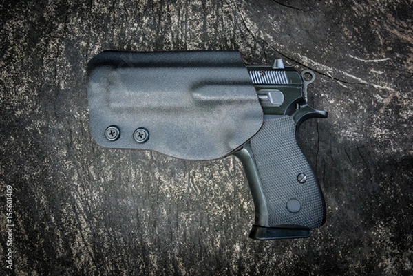 Obraz handgun in holster