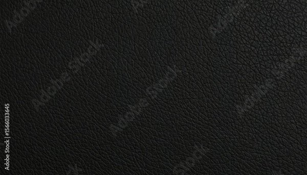 Fototapeta Matte Black Vinyl Texture with Pebble Grain Showing a Detailed and Rough Surface