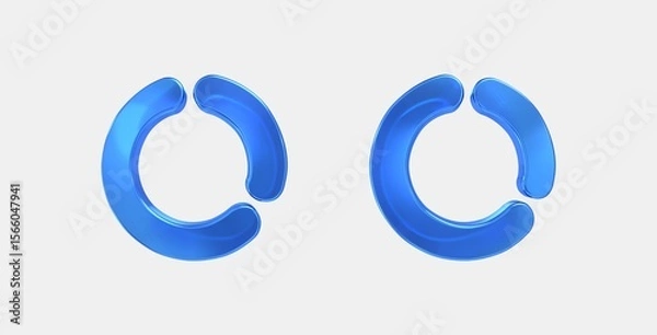 Fototapeta data usage 3D icon on isolate white background