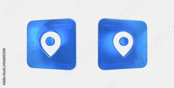 Fototapeta file map 3D icon on isolate white background