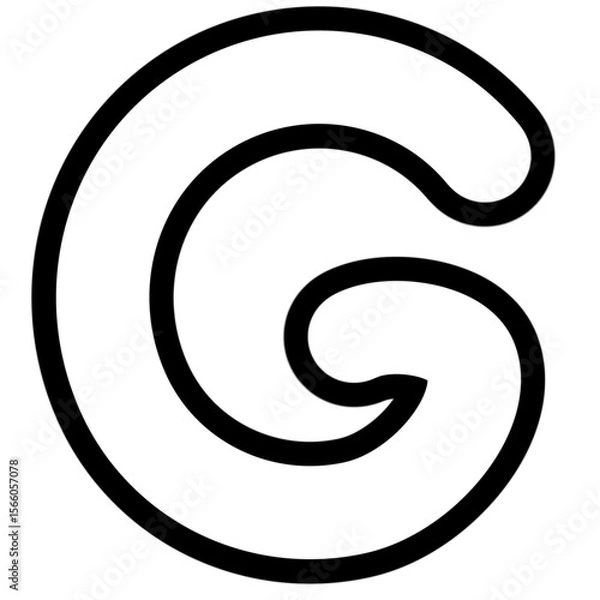 Obraz letter G outline