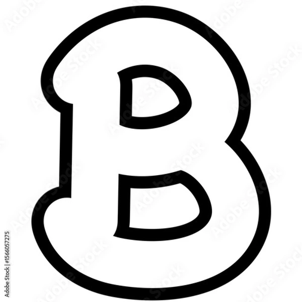 Obraz letter B outline 