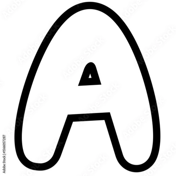 Obraz letter A outline