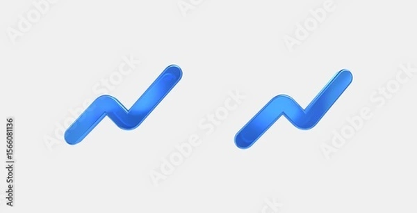 Fototapeta show chart 3D icon on isolate white background